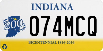 IN license plate 074MCQ