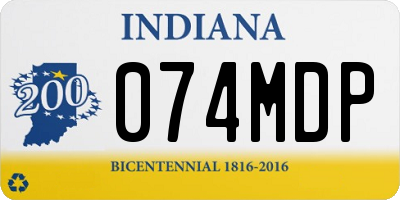 IN license plate 074MDP