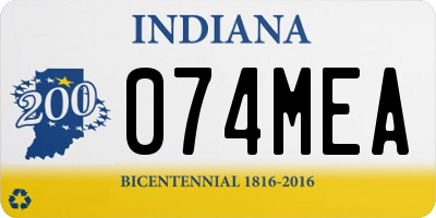 IN license plate 074MEA