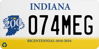 IN license plate 074MEG