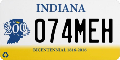 IN license plate 074MEH
