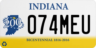IN license plate 074MEU