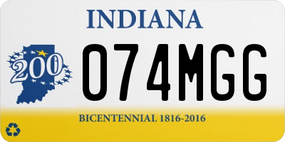 IN license plate 074MGG
