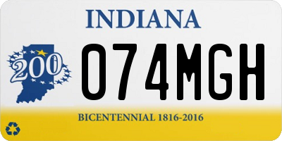 IN license plate 074MGH