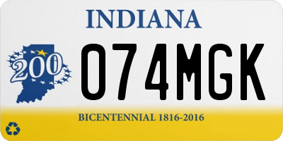 IN license plate 074MGK
