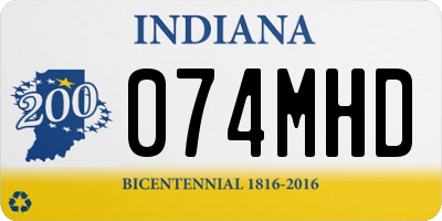 IN license plate 074MHD