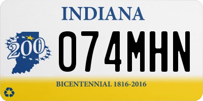 IN license plate 074MHN