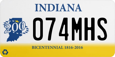 IN license plate 074MHS
