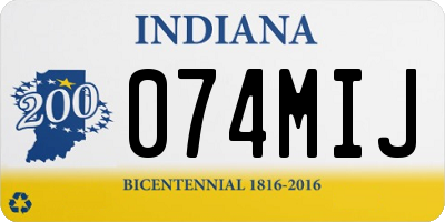 IN license plate 074MIJ