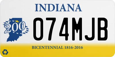 IN license plate 074MJB