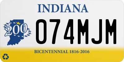 IN license plate 074MJM