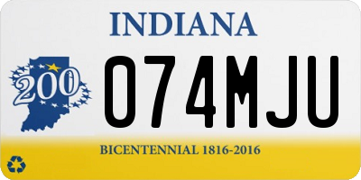 IN license plate 074MJU