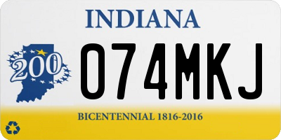 IN license plate 074MKJ