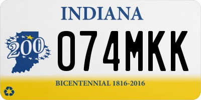 IN license plate 074MKK