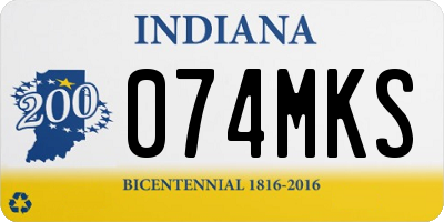 IN license plate 074MKS