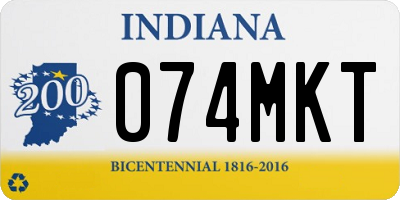 IN license plate 074MKT