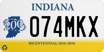 IN license plate 074MKX
