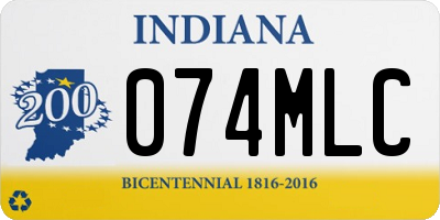 IN license plate 074MLC