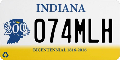 IN license plate 074MLH