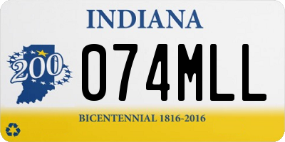 IN license plate 074MLL
