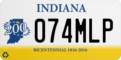 IN license plate 074MLP