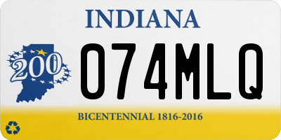 IN license plate 074MLQ