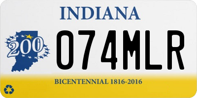 IN license plate 074MLR