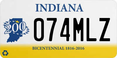 IN license plate 074MLZ