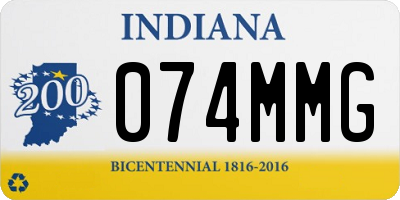 IN license plate 074MMG