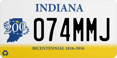 IN license plate 074MMJ