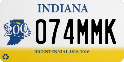 IN license plate 074MMK