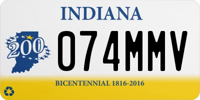 IN license plate 074MMV