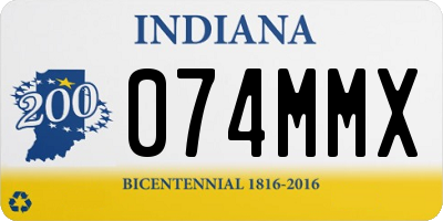 IN license plate 074MMX