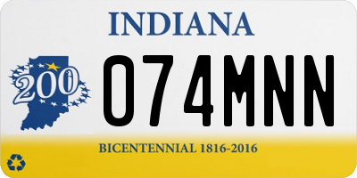 IN license plate 074MNN