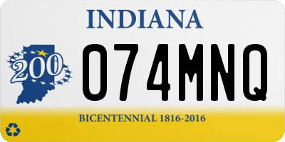 IN license plate 074MNQ