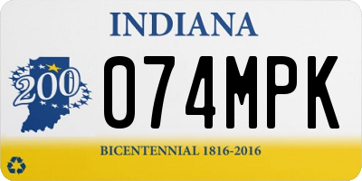 IN license plate 074MPK