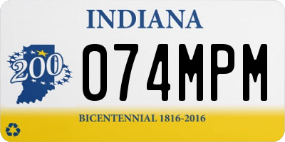 IN license plate 074MPM