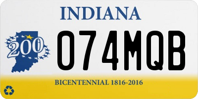 IN license plate 074MQB