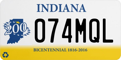 IN license plate 074MQL