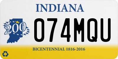 IN license plate 074MQU