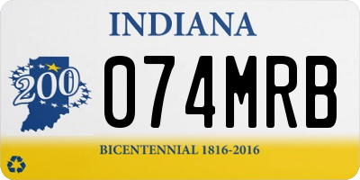 IN license plate 074MRB