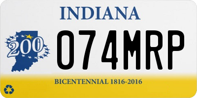 IN license plate 074MRP