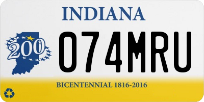 IN license plate 074MRU