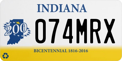 IN license plate 074MRX