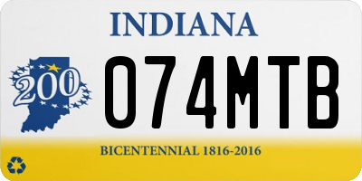 IN license plate 074MTB