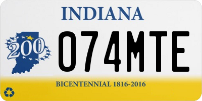 IN license plate 074MTE