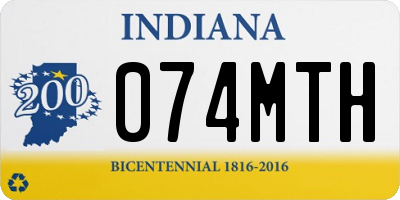 IN license plate 074MTH