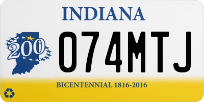 IN license plate 074MTJ