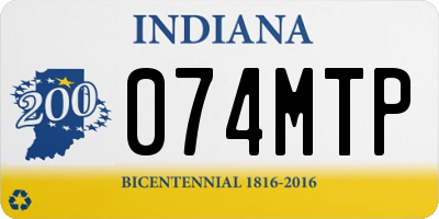 IN license plate 074MTP