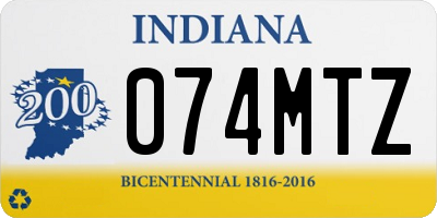 IN license plate 074MTZ